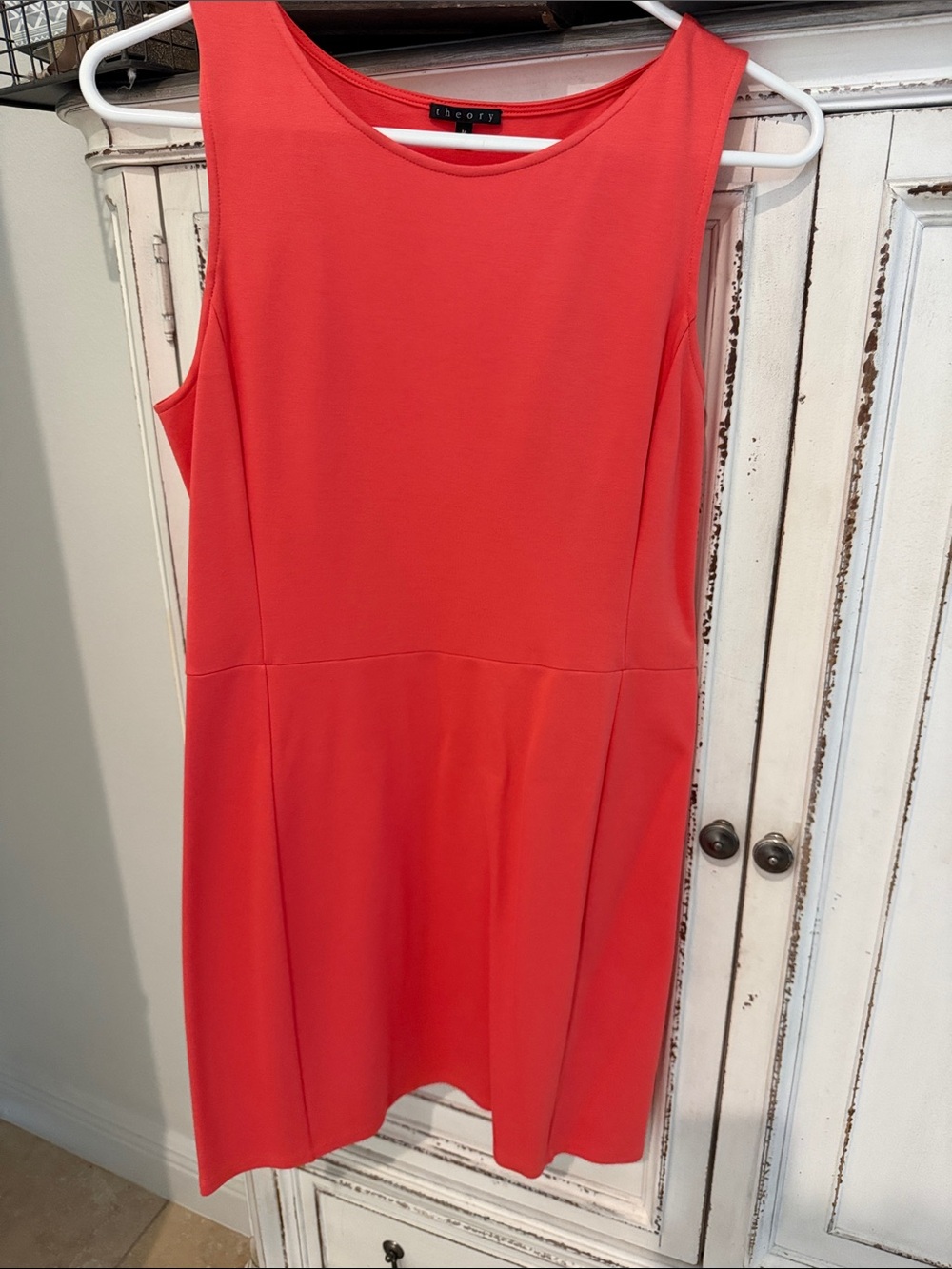 Theory Coral Sleeveless Sheath Dress